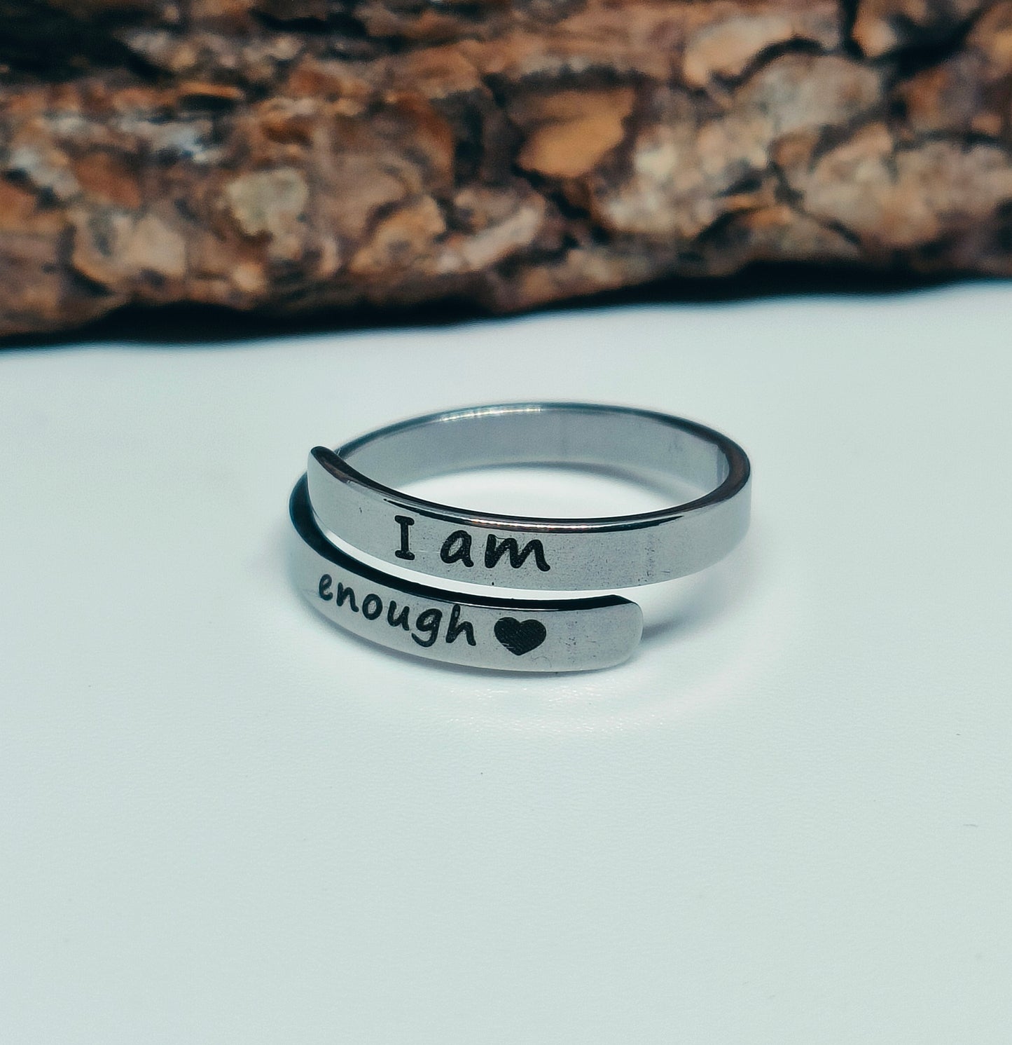 "I Am Enough" Adjustable Ring