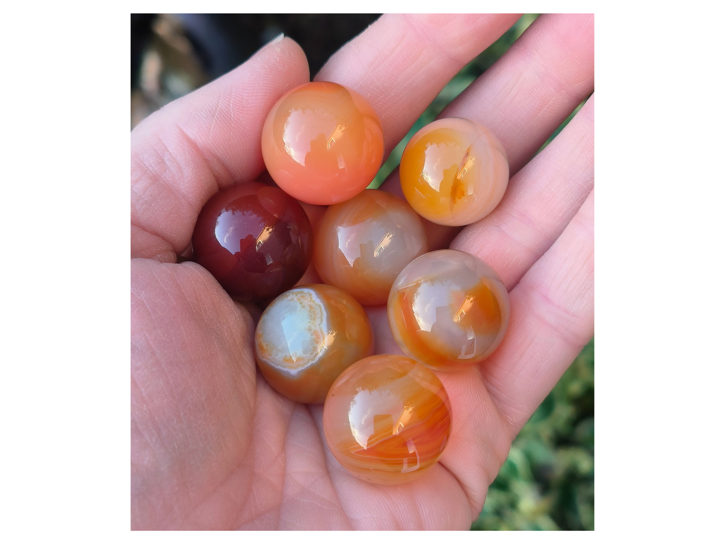 Carnelian mini sphere