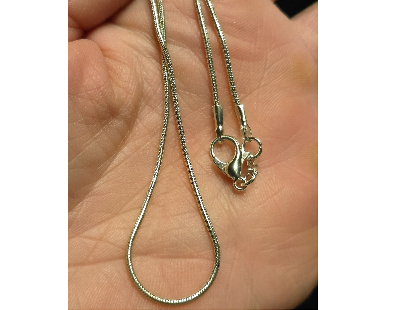 Sterling silver snake chain