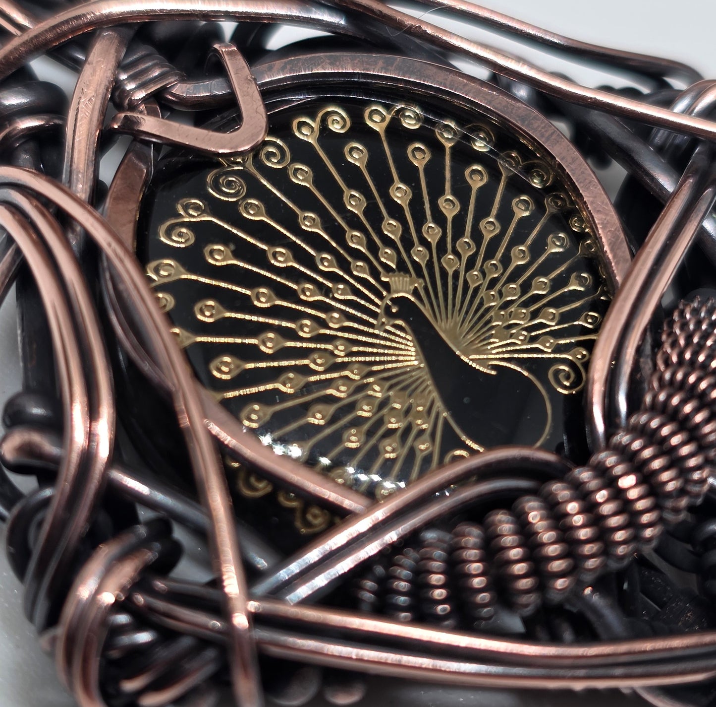 Peacock Spirit Copper Talisman